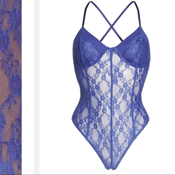 New Free People Runaway Lace Thong Bodysuit - Picture 4 of 7